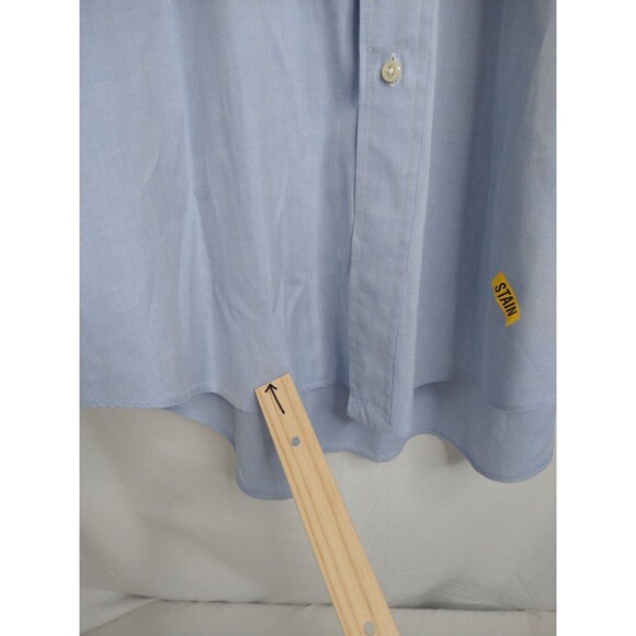 Ralph Lauren Polo Button Down Shirt Cotton Blue 16 1/2 33 Yarmouth Denim Preppy - Picture 3 of 11